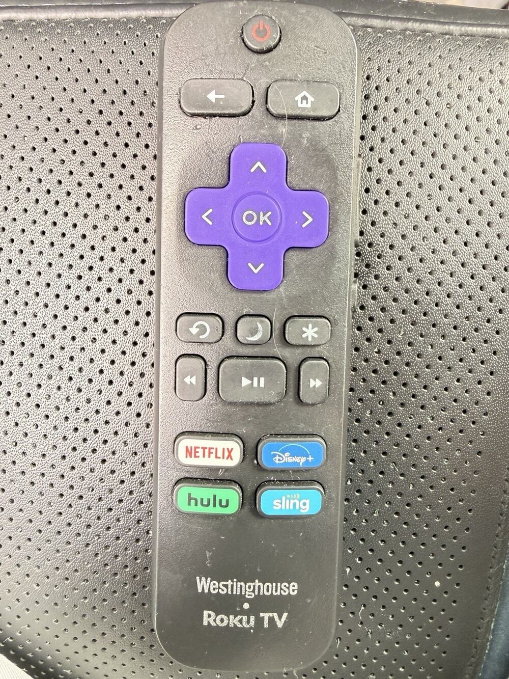 OEM Westinghouse Roku TV Remote Control, model: RC-ALIR-3026000181
